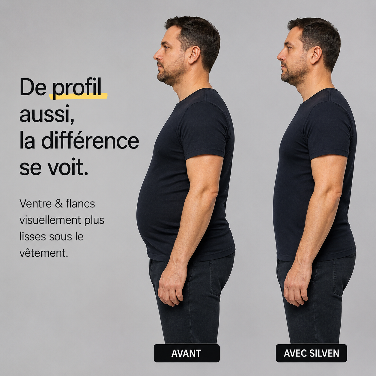 Ne prenez plus une taille au-dessus pour cacher votre ventre.