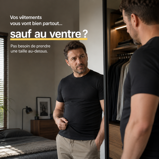 Ne prenez plus une taille au-dessus pour cacher votre ventre.