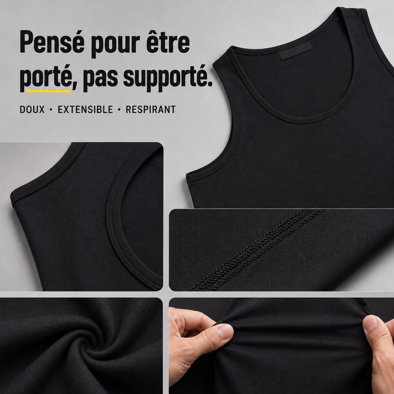 Ne prenez plus une taille au-dessus pour cacher votre ventre.